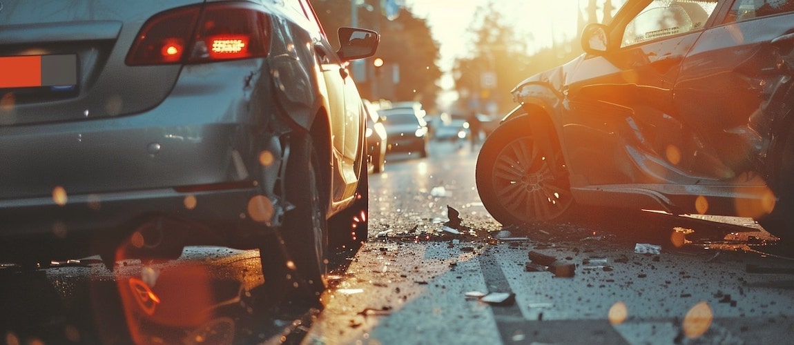 Photo of two Broken Cars