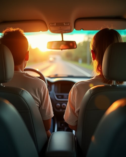Passengers in the car