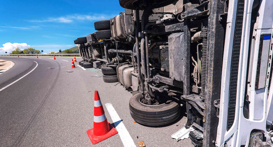 Photo of Truck Accident Scene